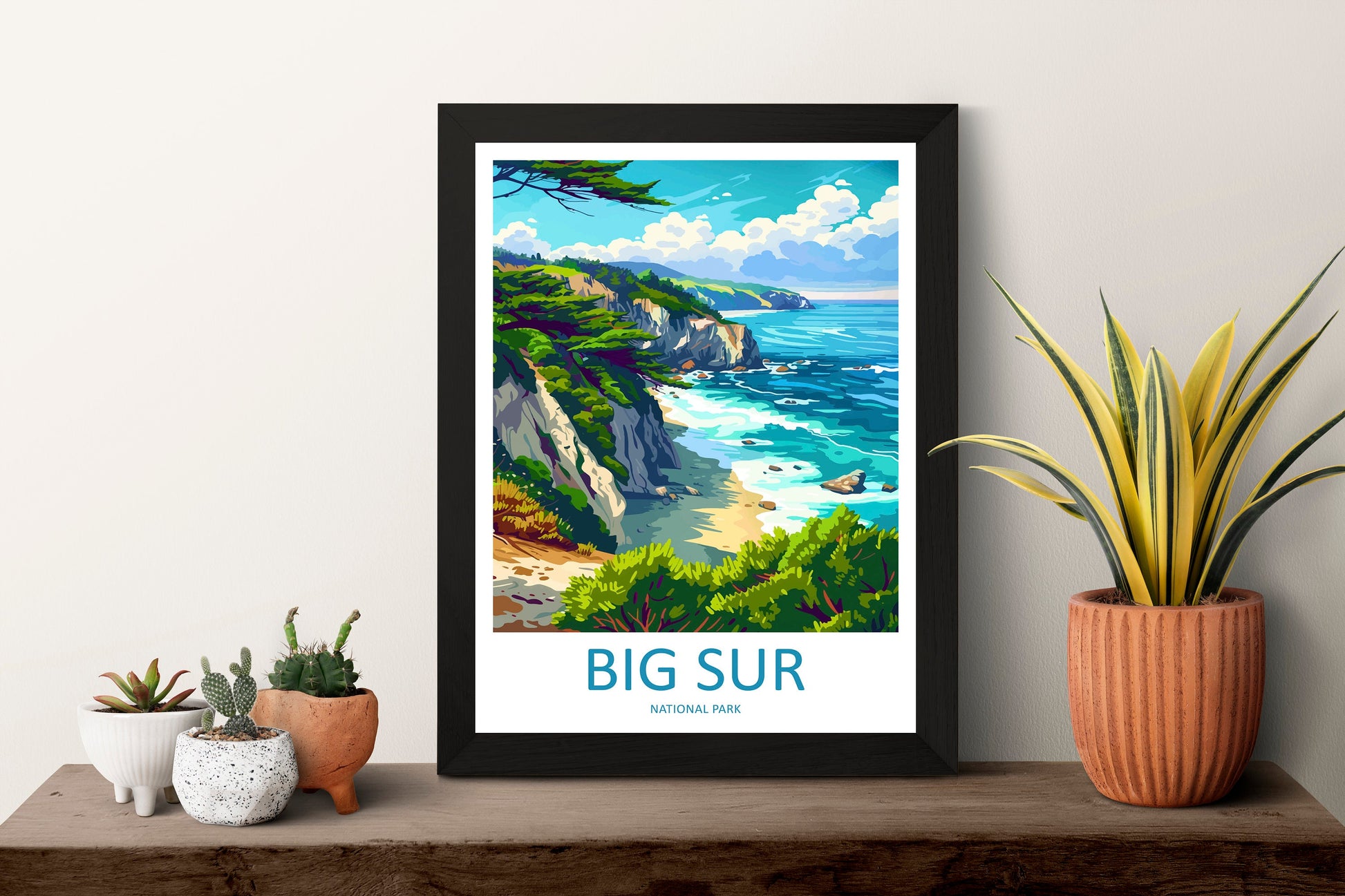 Big Sur National Park Travel Print Wall Art Big Sur Wall Hanging Home Décor Big Sur Gift Art Lovers California Lover Gift Big Sur Poster