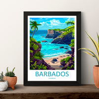Barbados Travel Print Wall Art Barbados Wall Hanging Home Décor Barbados Gift Art Lovers Wall Art Caribbean Travel Print Barbados Decor