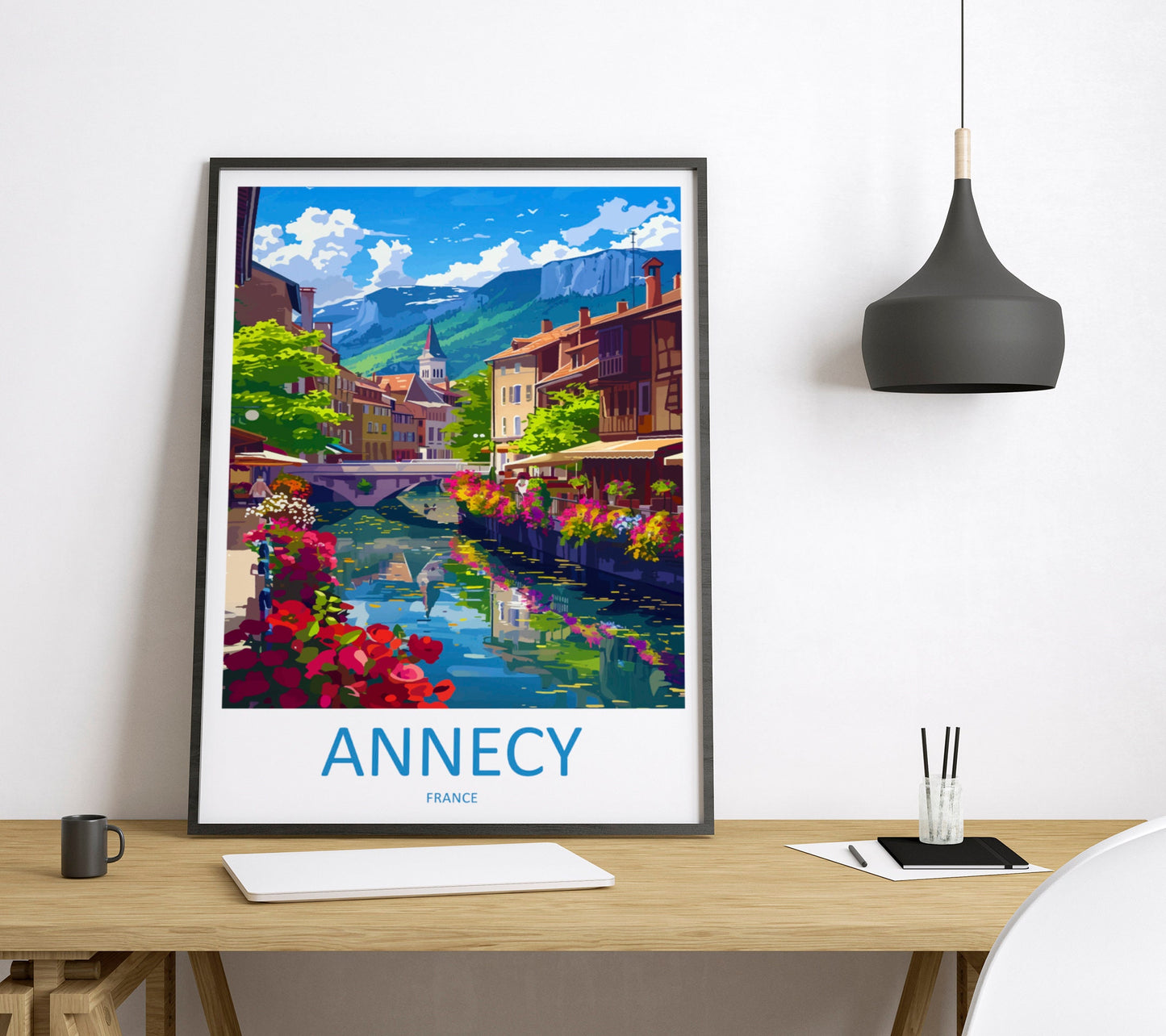 Annecy Travel Print Wall Art Annecy Wall Hanging Home Decoration Annecy Gift Art Lovers Wall Art Print Art Annecy Wall Hanging Poster Annecy