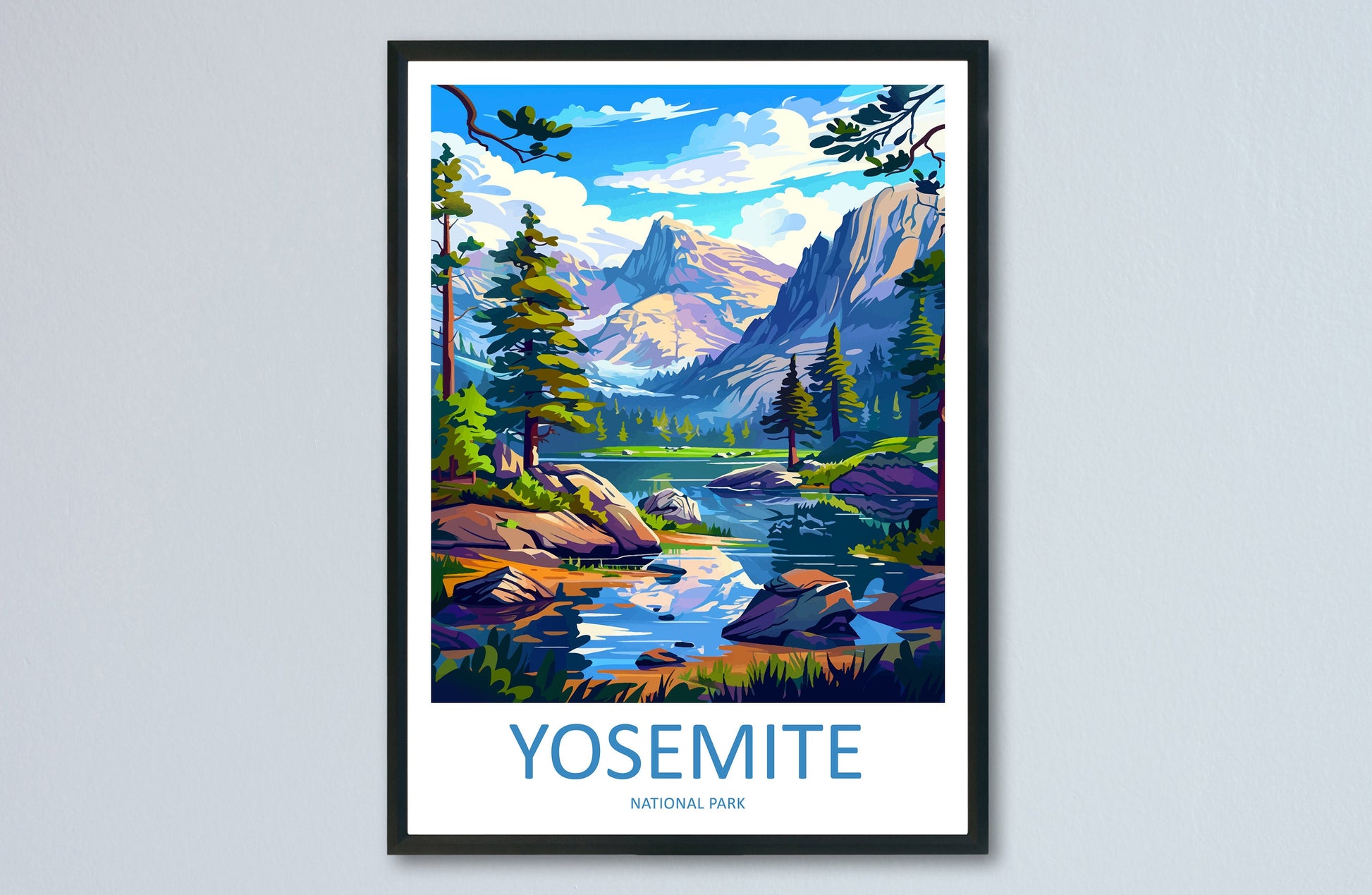 Yosemite Travel Print Wall Art Yosemite Wall Hanging Home Decor National Park Gift Yosemite Lovers National Park Wall Yosemite National Park