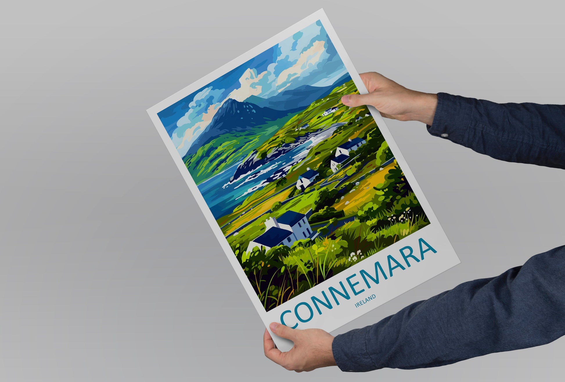 Connemara Travel Print Wall Art Connemara Wall Hanging Home Decoration Connemara Gift Art Lovers Wall Art Print Art Connemara Ireland Print