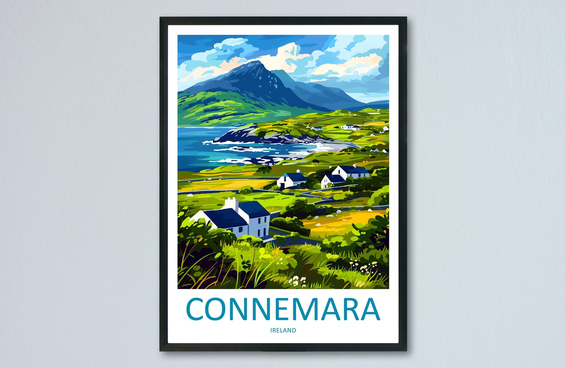 Connemara Travel Print Wall Art Connemara Wall Hanging Home Decoration Connemara Gift Art Lovers Wall Art Print Art Connemara Ireland Print