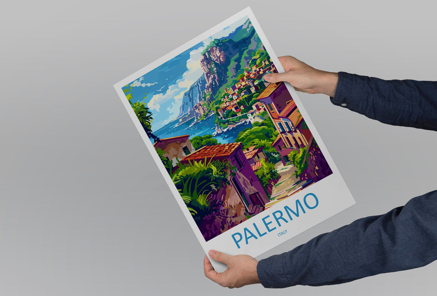 Palermo Travel Print Palermo Sicily Home Décor Palermo Art Print Sicily Town Room Print For Sicily Gift Palermo Poster Wall Art For Italy