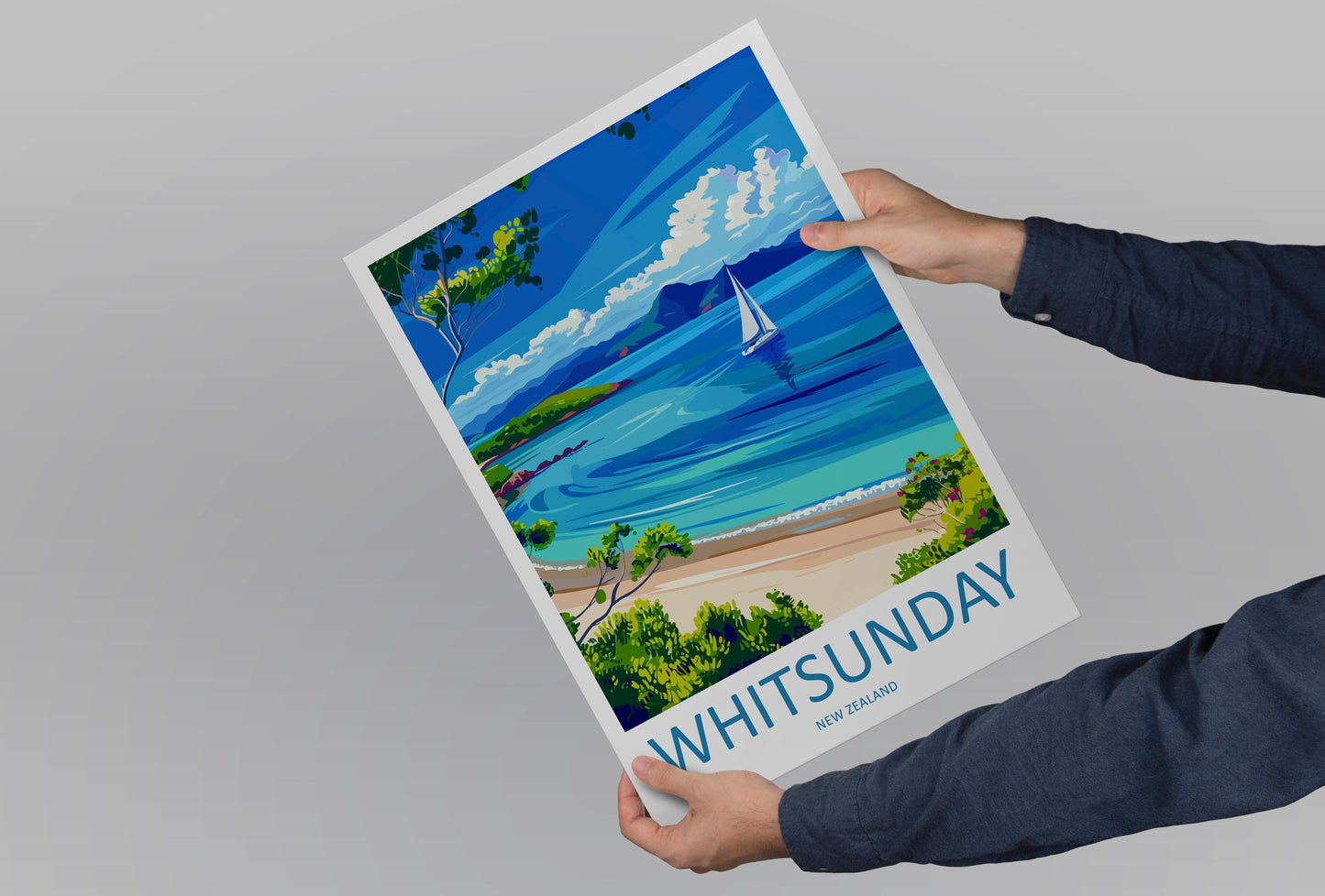 Whitsunday Travel Print Wall Art Whitsunday Wall Hanging Home Décor Whitsunday Gift Art Lovers Wall Art Australia Travel Print Whitsunday