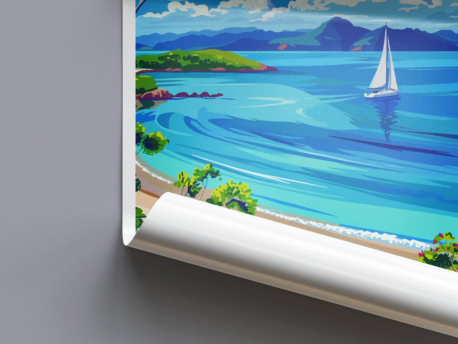 Whitsunday Travel Print Wall Art Whitsunday Wall Hanging Home Décor Whitsunday Gift Art Lovers Wall Art Australia Travel Print Whitsunday