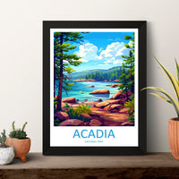 Acadia National Park Travel Print Wall Art Acadia National Park Wall Hanging Home Décor Acadia National Park Gift Art Lovers National Park