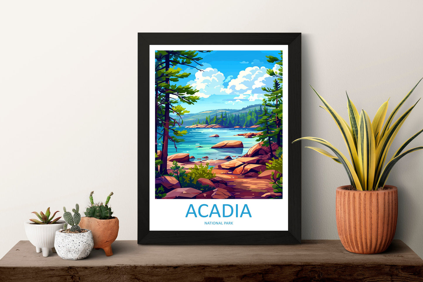 Acadia National Park Travel Print Wall Art Acadia National Park Wall Hanging Home Décor Acadia National Park Gift Art Lovers National Park
