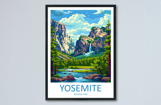 Yosemite Travel Print Wall Art Yosemite Wall Hanging Home Decor National Park Gift Yosemite Lovers National Park Wall Yosemite National Park