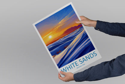 White Sands National Park Travel Print Wall Art White Sands National Park Wall Hanging Home Décor White Sands National Park Art Gift Poster