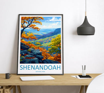 Shenandoah National Park Travel Print Wall Art Shenandoah National Park Wall Hanging Home Décor Shenandoah National Park Art Gift Poster