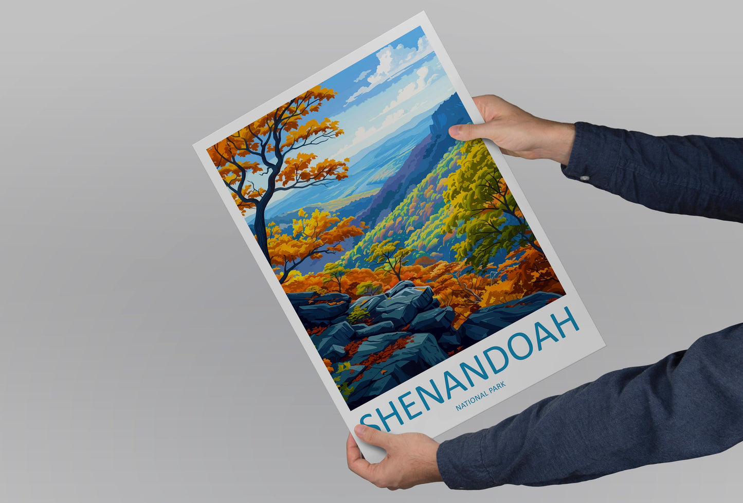 Shenandoah National Park Travel Print Wall Art Shenandoah National Park Wall Hanging Home Décor Shenandoah National Park Art Gift Poster