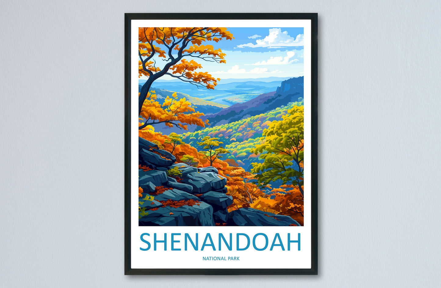 Shenandoah National Park Travel Print Wall Art Shenandoah National Park Wall Hanging Home Décor Shenandoah National Park Art Gift Poster