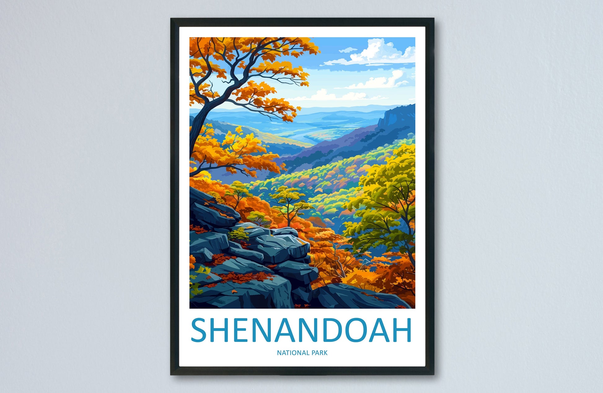 Shenandoah National Park Travel Print Wall Art Shenandoah National Park Wall Hanging Home Décor Shenandoah National Park Art Gift Poster