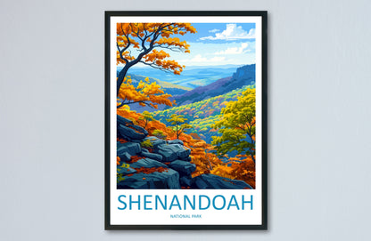 Shenandoah National Park Travel Print Wall Art Shenandoah National Park Wall Hanging Home Décor Shenandoah National Park Art Gift Poster