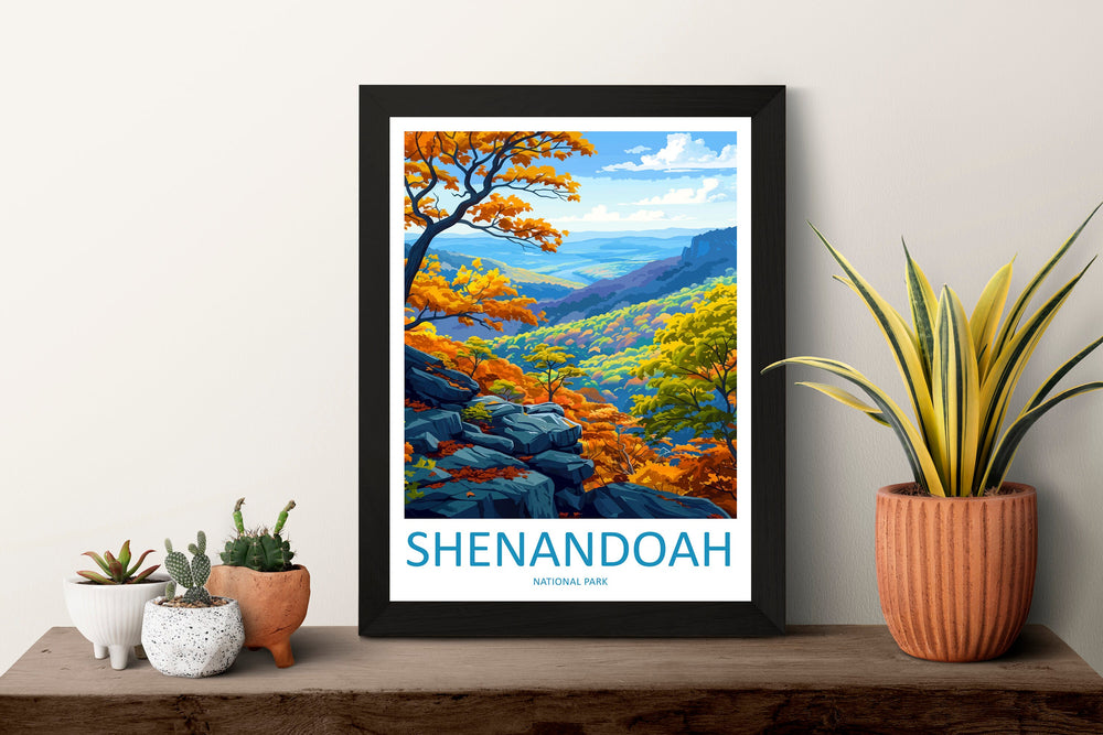 Shenandoah National Park Travel Print Wall Art Shenandoah National Park Wall Hanging Home Décor Shenandoah National Park Art Gift Poster