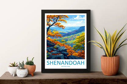 Shenandoah National Park Travel Print Wall Art Shenandoah National Park Wall Hanging Home Décor Shenandoah National Park Art Gift Poster