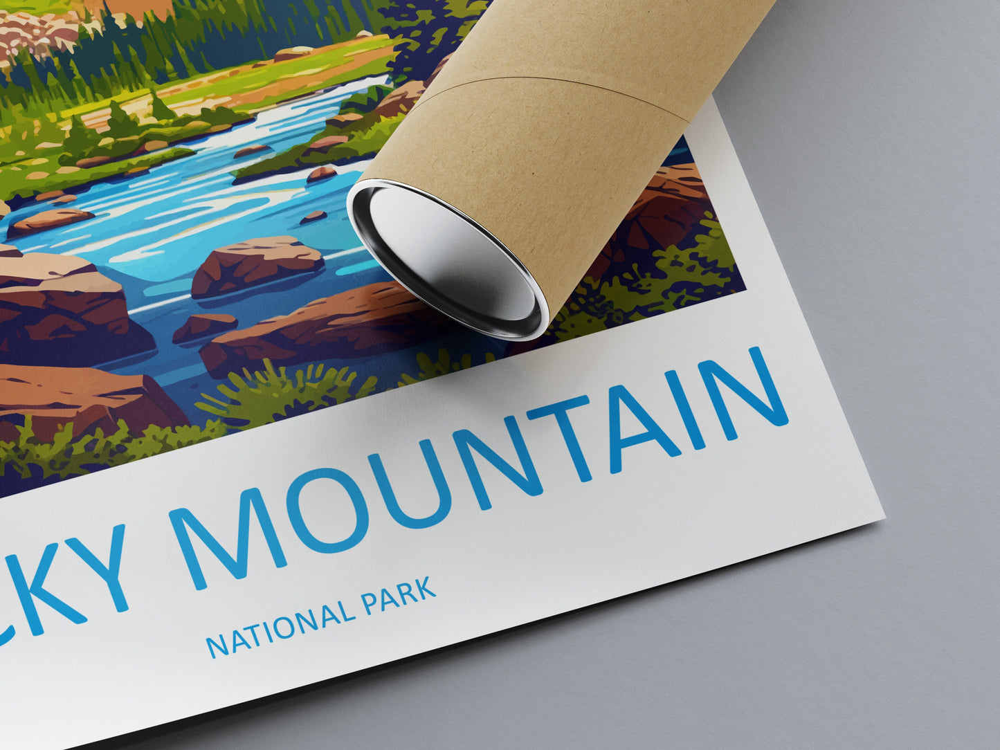 Rocky Mountain National Park Travel Print Wall Art Rocky Mountain Wall Hanging Home Décor Rocky Mountain Gift Art Lovers Colorado Art