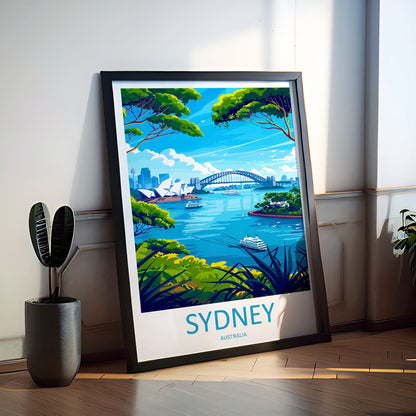 Sydney Opera House Travel Print Wall Art Sydney Wall Hanging Home Décor Sydney Gift Art Lovers Wall Art Australia Travel Print Opera House