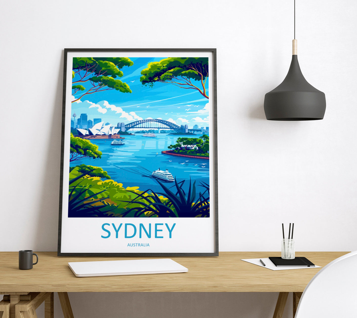 Sydney Opera House Travel Print Wall Art Sydney Wall Hanging Home Décor Sydney Gift Art Lovers Wall Art Australia Travel Print Opera House