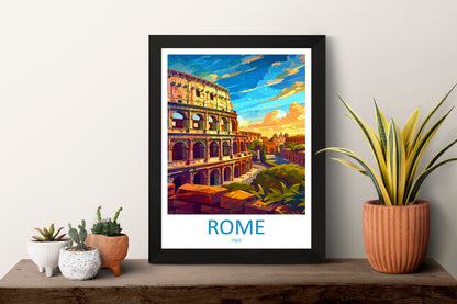 Rome Travel Print Wall Art Rome Wall Hanging Home Décor Rome Gift Art Lovers Italy Art Lover Gift Rome Print Italy Wall Art Decor