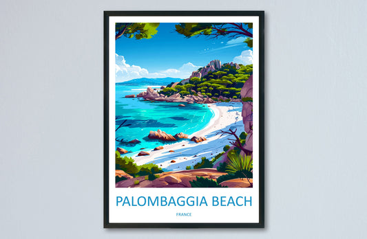 Palombaggia Travel Print Wall Art Palombaggia Wall Hanging Home Decor Palombaggia France Gift Art Lovers Wall Art Print Art Corsica Wall art