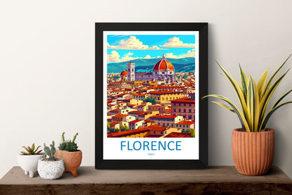 Florence Travel Print Wall Art Florence Italy Wall Hanging Home Decoration Florence Gift Art Lovers Wall Art Print Florence Italy Wall Print
