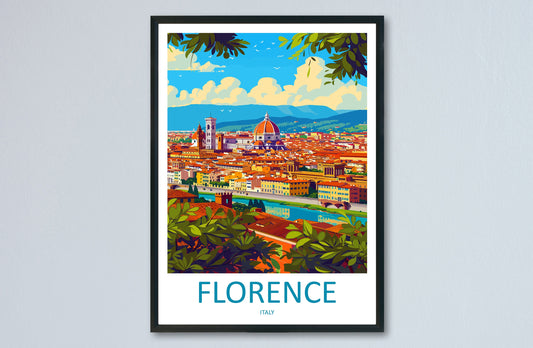 Florence Travel Print Wall Art Florence Italy Wall Hanging Home Decoration Florence Gift Art Lovers Wall Art Print Florence Italy Wall Print