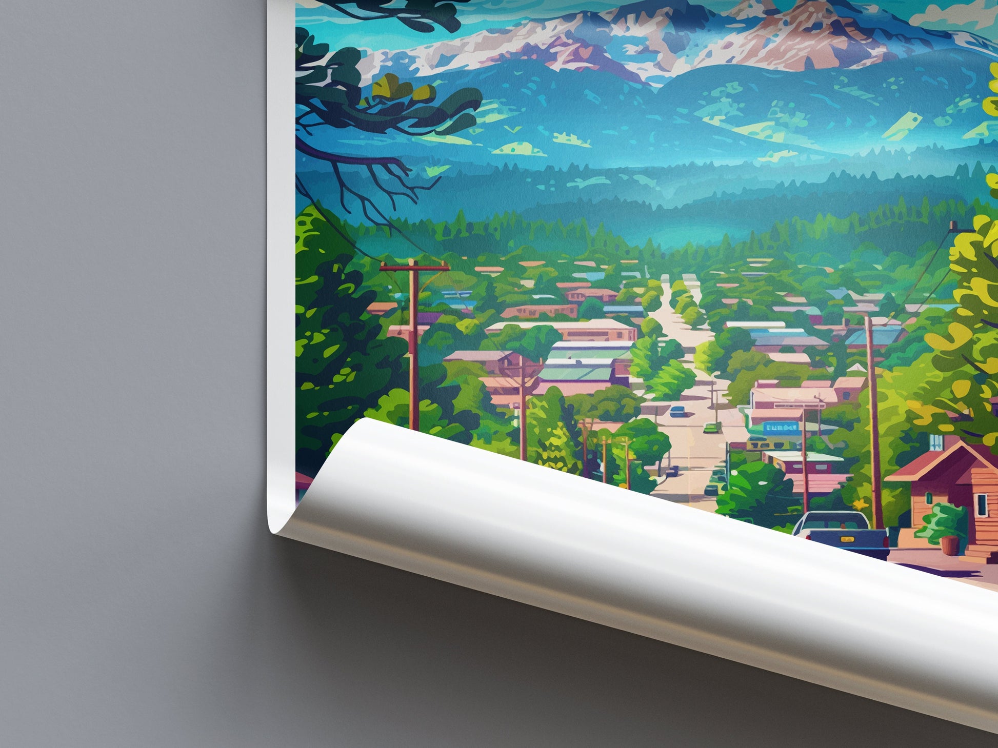 Flagstaff Travel Print Wall Art Flagstaff Wall Hanging Home Décor Flagstaff Gift Art Lovers Arizona Art Lover Gift Arizona Travel Print