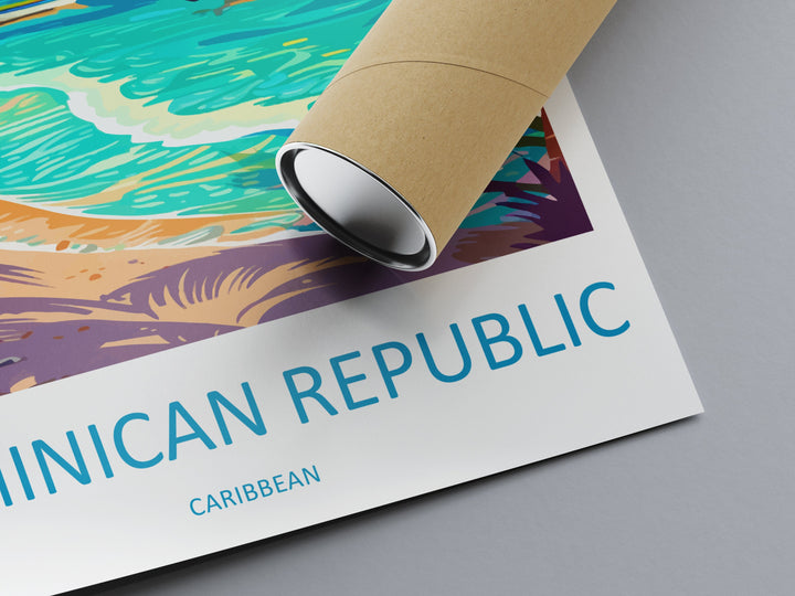 Dominican Republic Travel Print Wall Art Dominican Republic Wall Hanging Home Décor Dominican Republic Gift Art Lovers Wall Art Caribbean