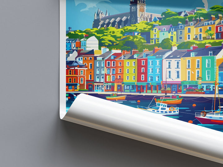 Cobh Skyline Print Cobh Home Decor Skyline City Art Print Cobh Wall Art for Ireland Enthusiast Gift Wall Hanging Cobh Ireland Print