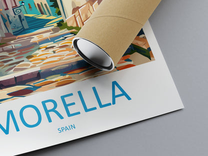 Morella Travel Print Wall Art Morella Wall Hanging Home Décor Morella Gift Art Lovers Spain Art Lover Gift Morella Print Spain Wall Art