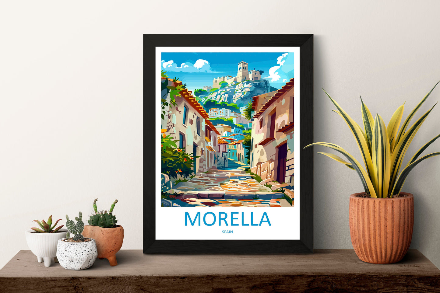 Morella Travel Print Wall Art Morella Wall Hanging Home Décor Morella Gift Art Lovers Spain Art Lover Gift Morella Print Spain Wall Art