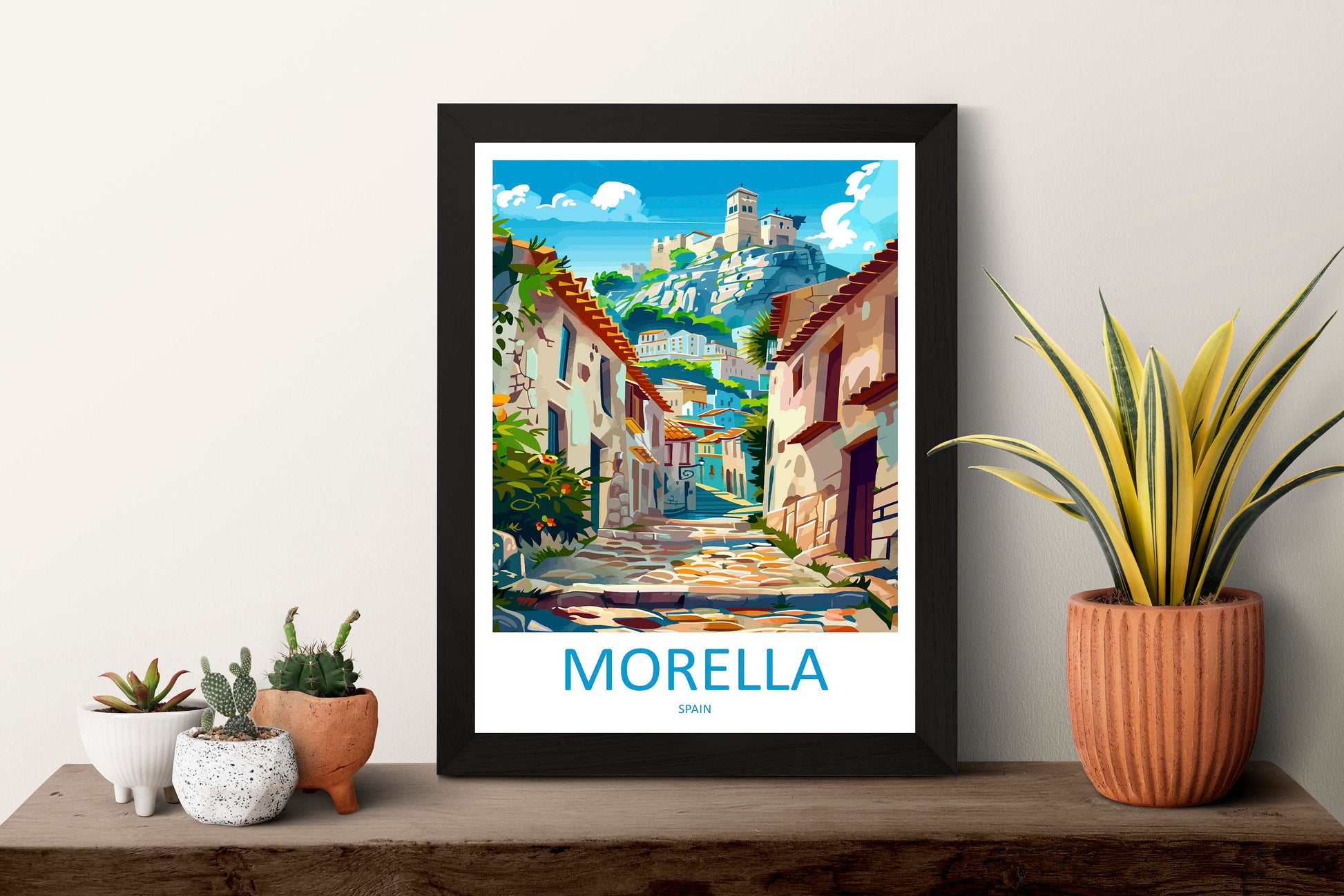 Morella Travel Print Wall Art Morella Wall Hanging Home Décor Morella Gift Art Lovers Spain Art Lover Gift Morella Print Spain Wall Art