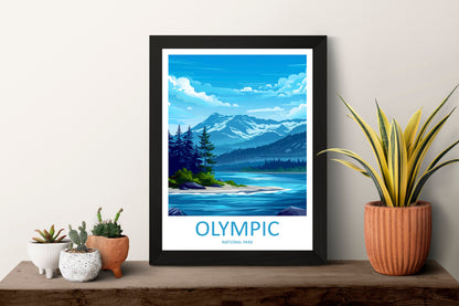 Olympic National Park Travel Print Wall Art Olympic National Park Wall Hanging Home Décor Olympic National Park Art Gift Poster