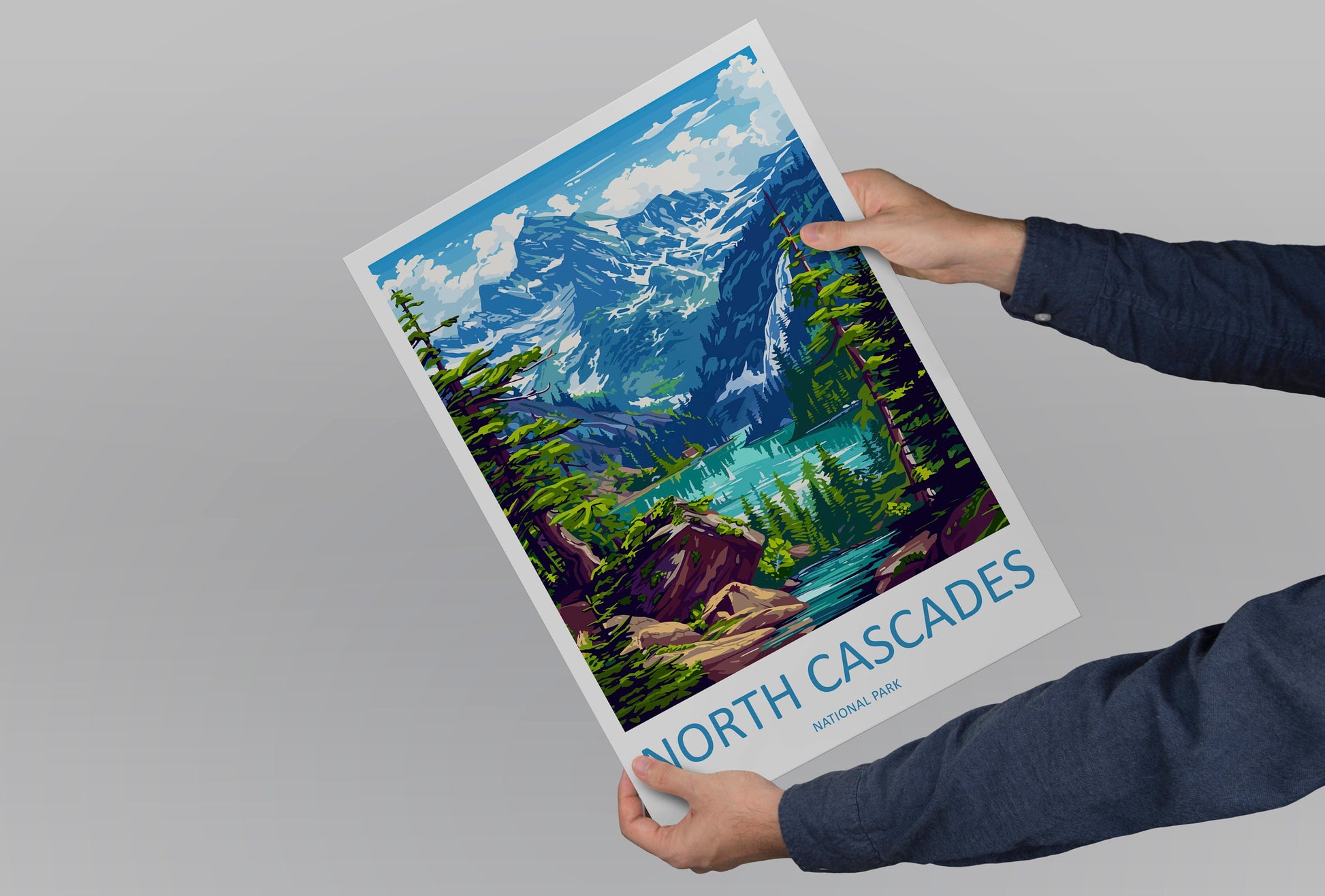 North Cascades National Park Travel Print Wall Art North Cascades National Park Wall Hanging Home Décor North Cascades National Park Gift