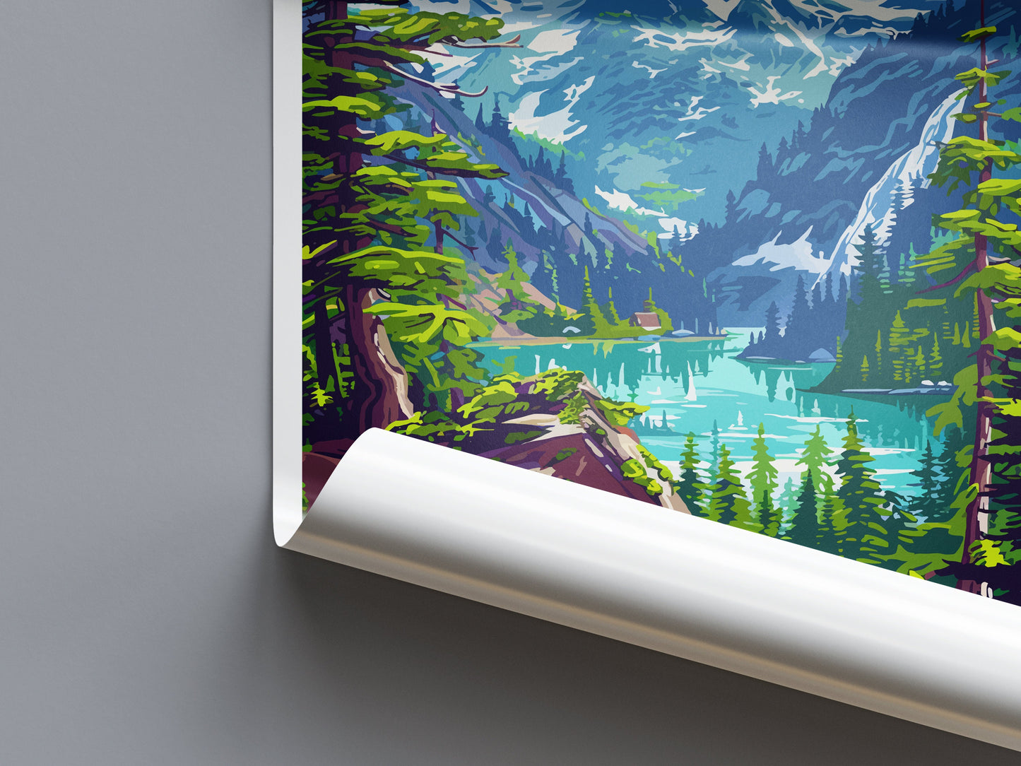 North Cascades National Park Travel Print Wall Art North Cascades National Park Wall Hanging Home Décor North Cascades National Park Gift