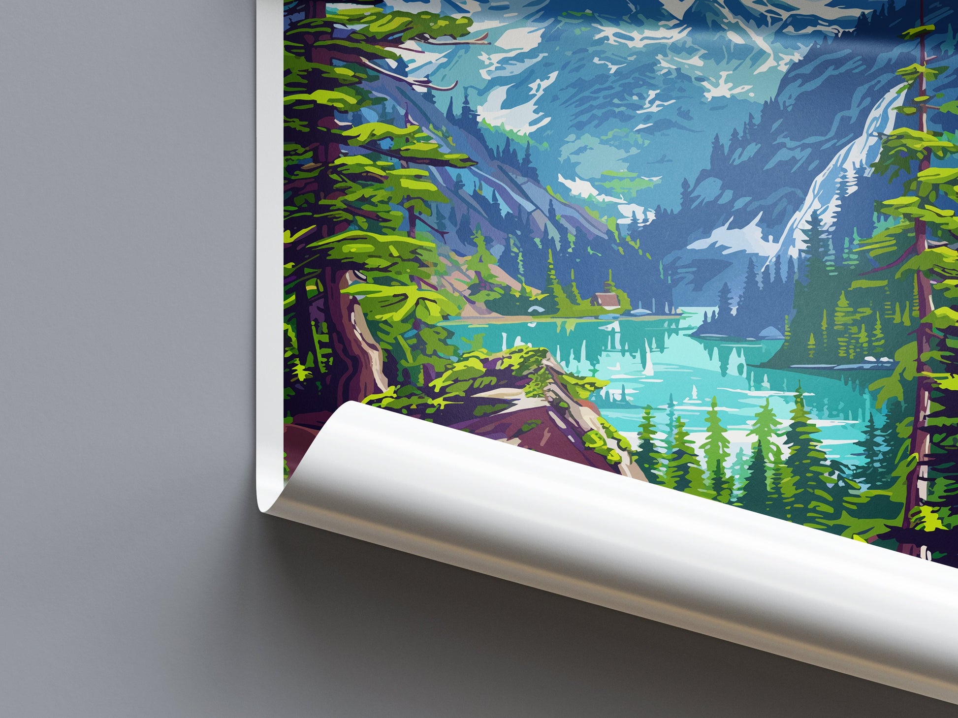 North Cascades National Park Travel Print Wall Art North Cascades National Park Wall Hanging Home Décor North Cascades National Park Gift