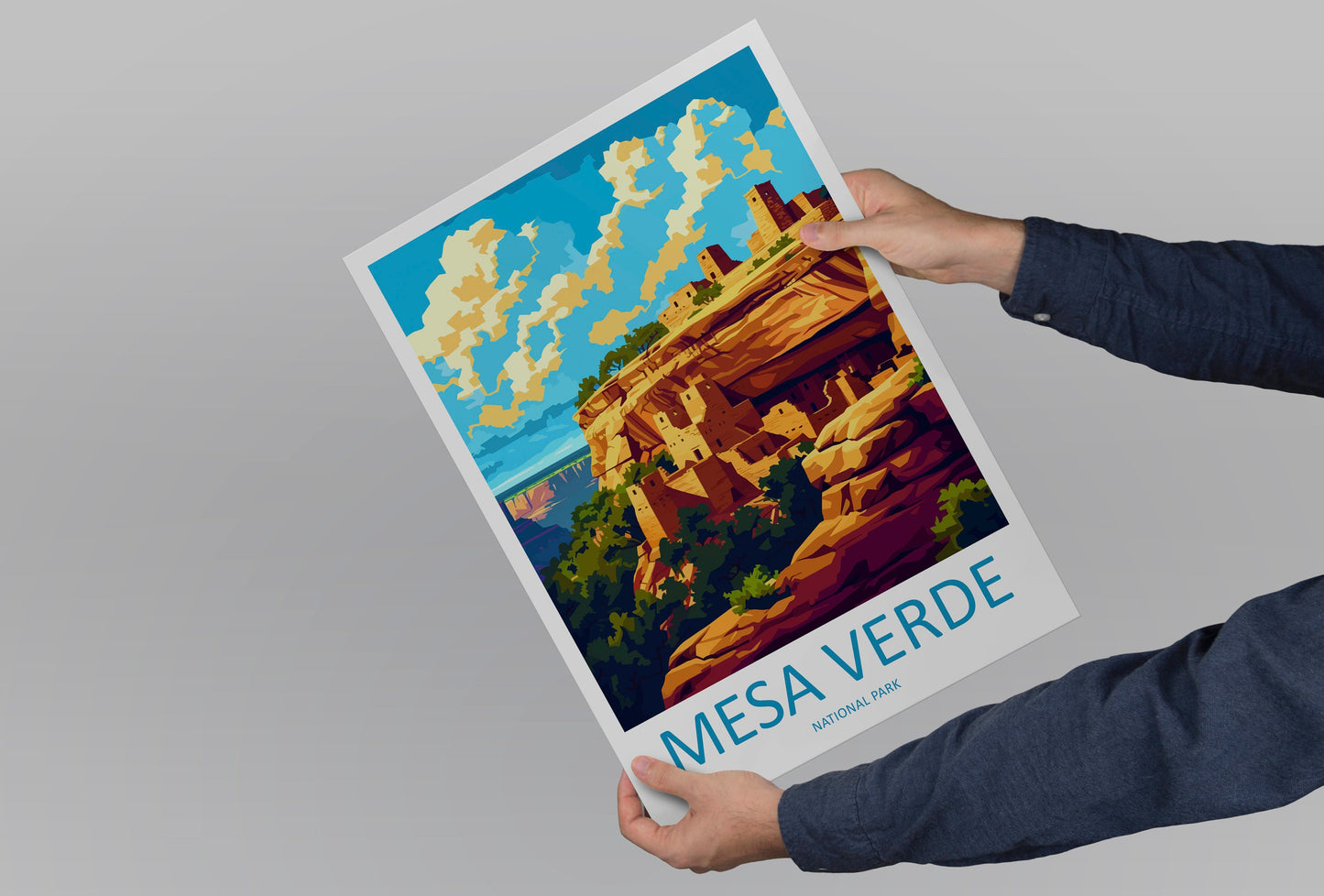 Mesa Verde National Park Travel Print Wall Art Mesa Verde Wall Hanging Home Décor Mesa Verde Gift Art Lovers Colorado Art Gift Lover Print