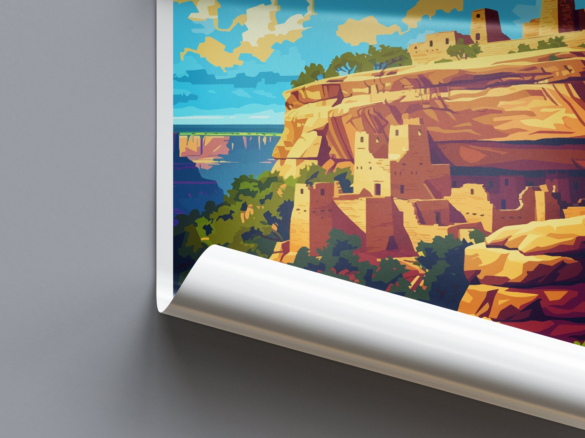 Mesa Verde National Park Travel Print Wall Art Mesa Verde Wall Hanging Home Décor Mesa Verde Gift Art Lovers Colorado Art Gift Lover Print