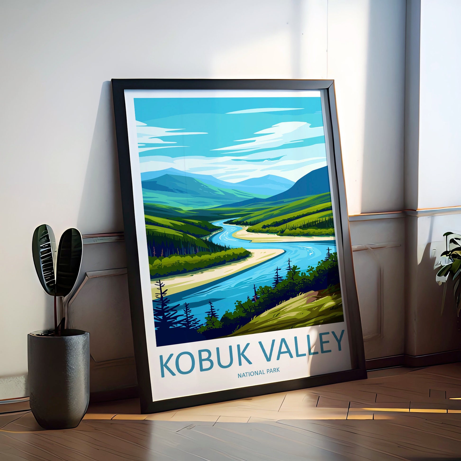 Kobuk Valley National Park Travel Print Wall Art Kobuk Valley Wall Hanging Home Décor Kobuk Valley Gift Art Lovers Alaska Art Lover Gift