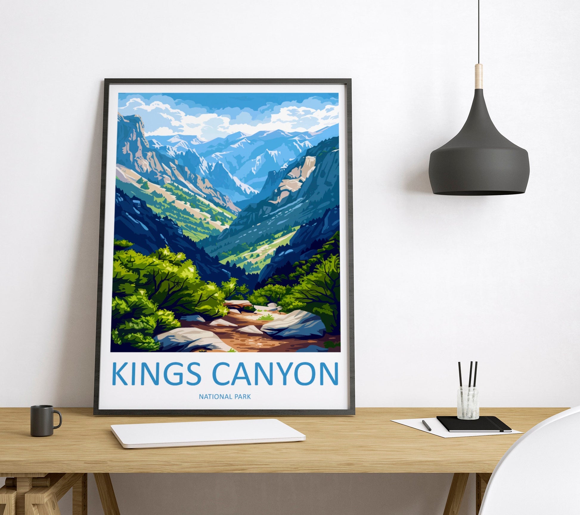 Kings Canyon National Park Travel Print Wall Art Kings Canyon National Park Wall Hanging Home Décor Kings Canyon National Park Gift Art