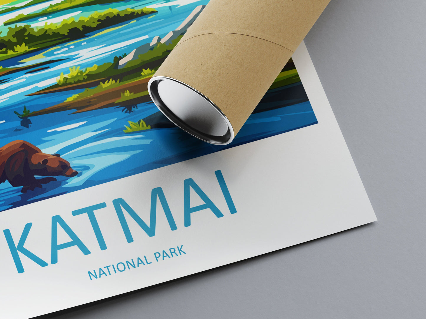 Katmai National Park Travel Print Wall Art Katmai Wall Hanging Home Décor Katmai Gift Art Lovers Alaska Art Lover Gift Katmai National Park