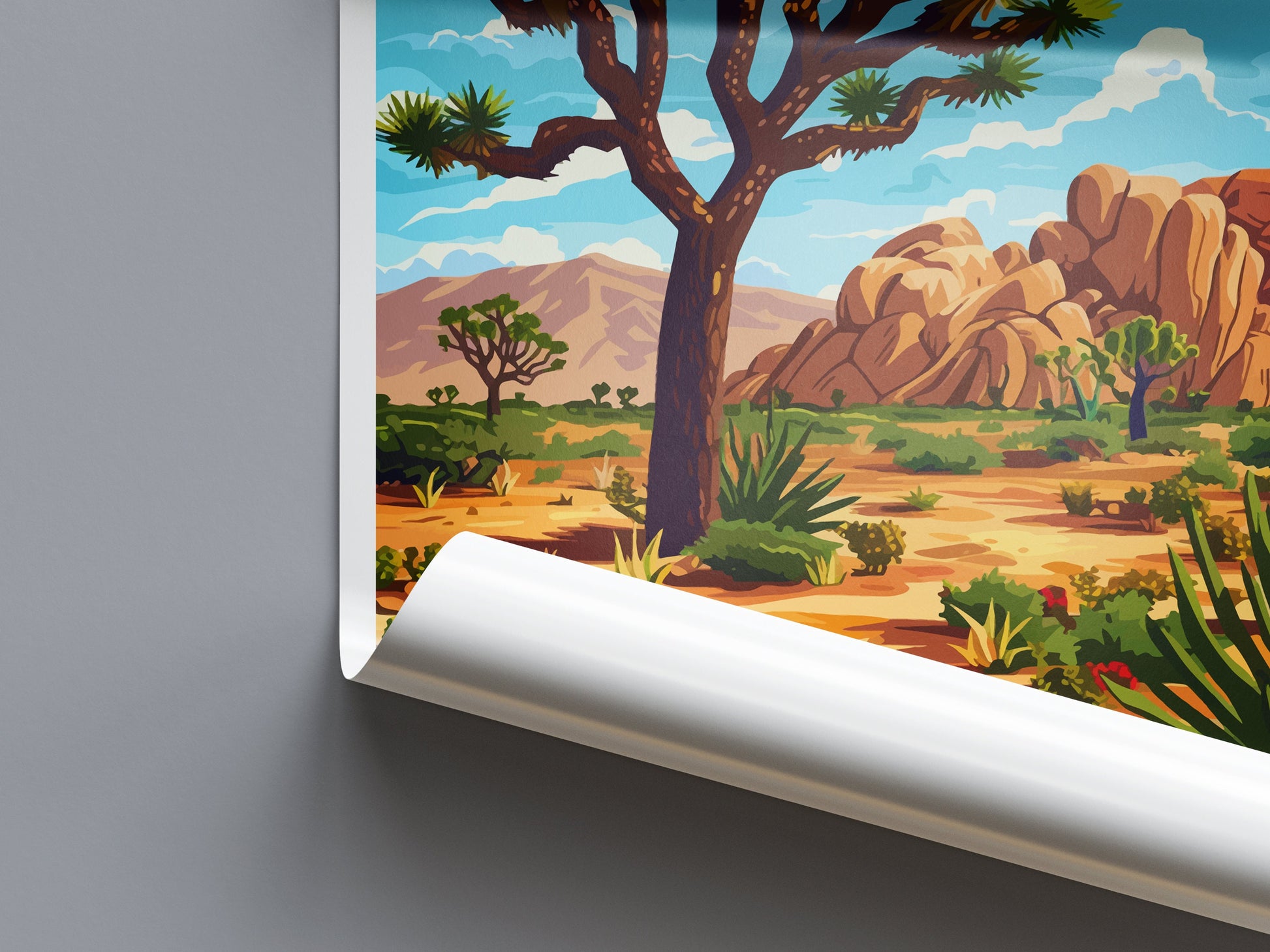 Joshua Tree National Park Travel Print Wall Art Joshua Tree Wall Hanging Home Décor Joshua Tree Gift Art Lovers California Art Lover Gift