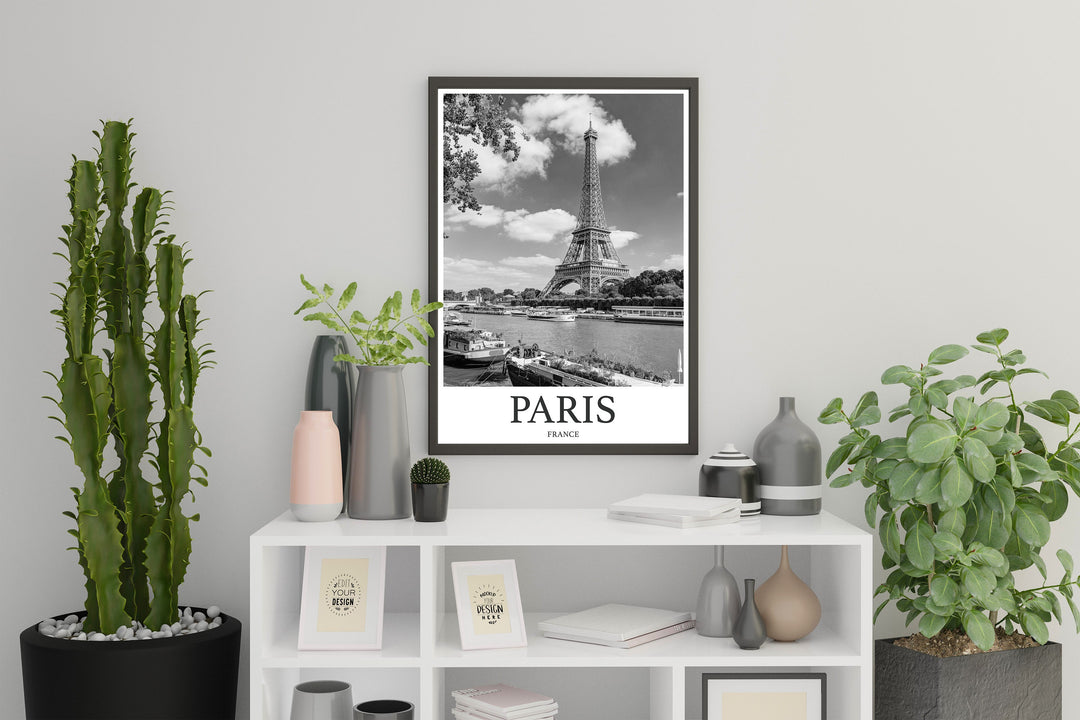 Paris Photo Print of Eiffel Tower Travel Photo Hanging Decor Photo Travel Art Gift For Travel Artwork Wall Art Framed Photo Travel Print
