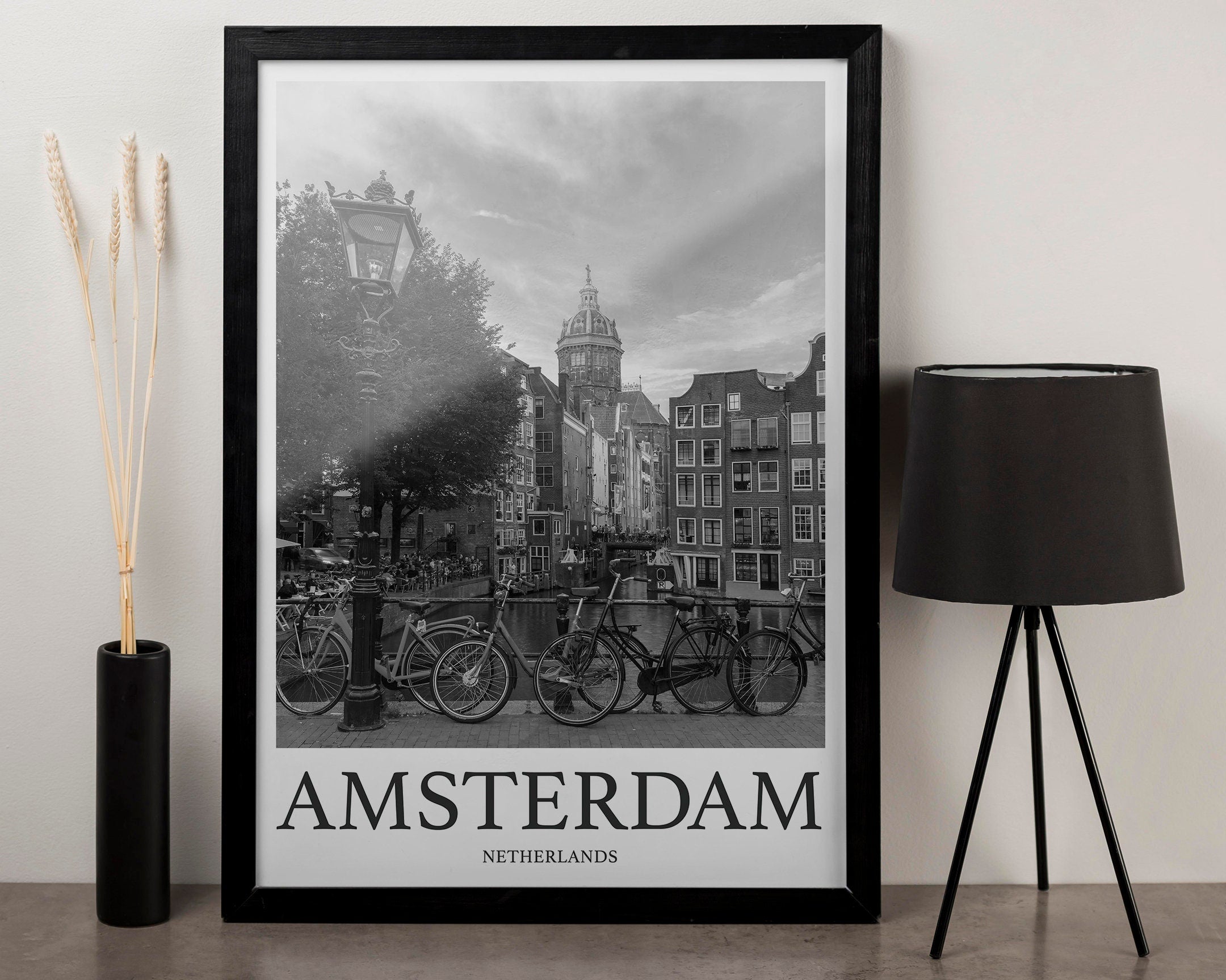 Amsterdam Photo Print of Amsterdam Travel Photo Netherlands Art Decor Photo Travel Art Gift For Travel Artwork Wall Art Framed Photo Print