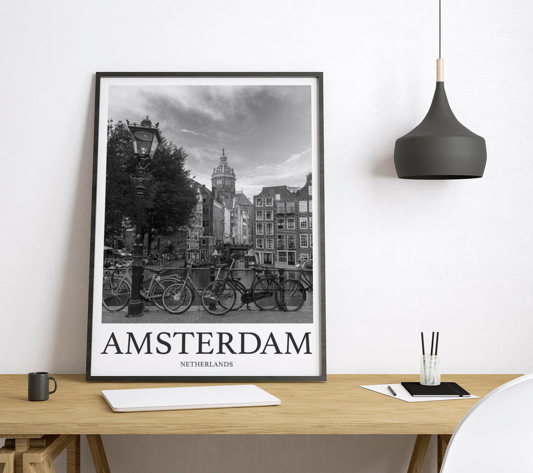 Amsterdam Photo Print of Amsterdam Travel Photo Netherlands Art Decor Photo Travel Art Gift For Travel Artwork Wall Art Framed Photo Print