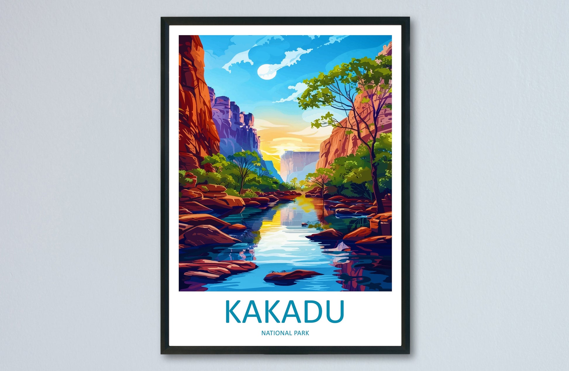 Kakadu National Park Travel Print Wall Art Kakadu Wall Hanging Home Décor Kakadu Gift Art Lovers Wall Art Australia Travel Print