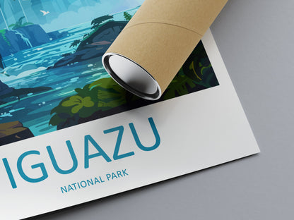 Iguazu Falls Travel Print Wall Art Iguazu Falls Wall Hanging Home Decor Iguazu Falls Gift Art Lovers Wall Art Print Art Iguazu Falls Art