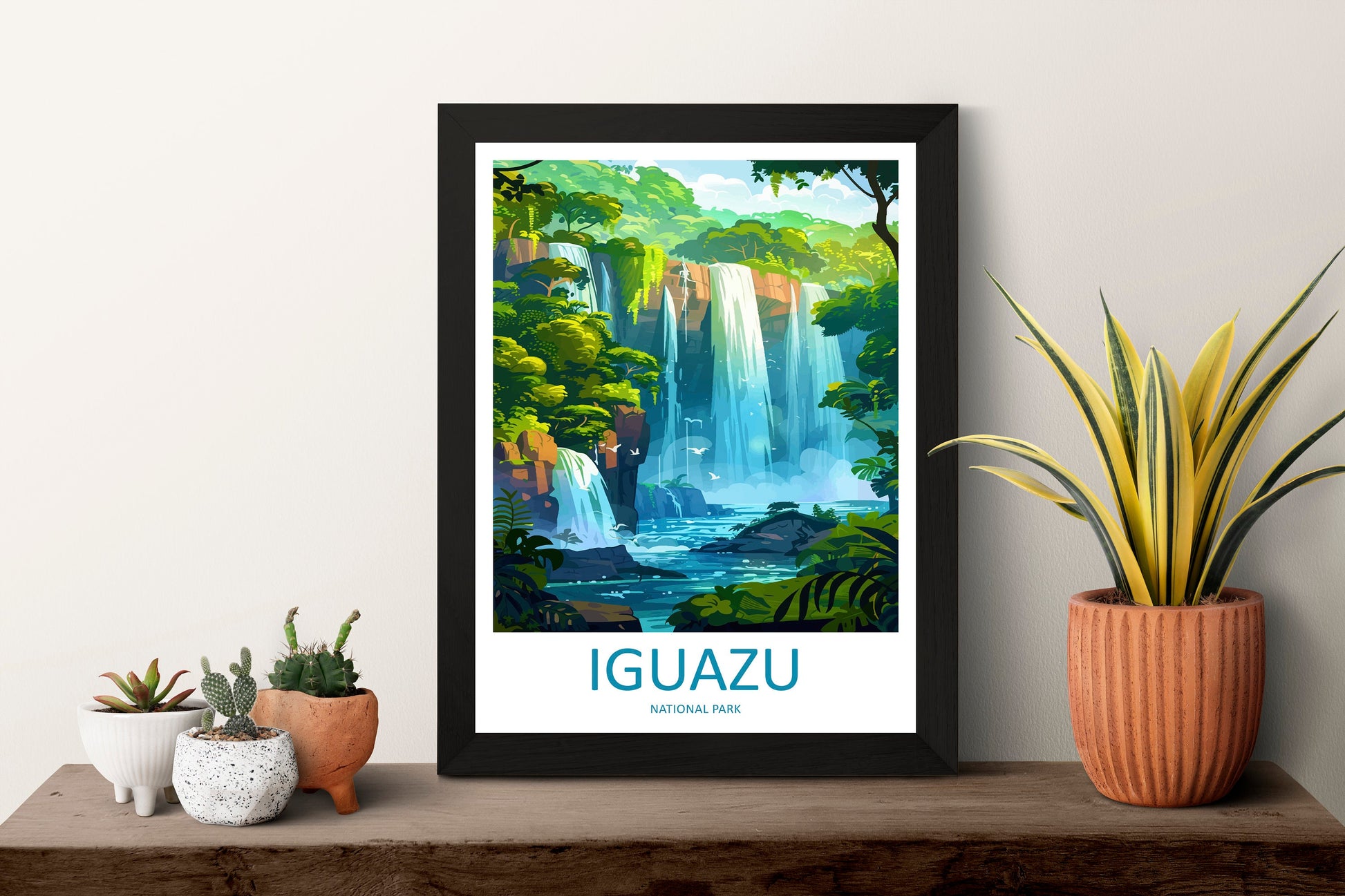 Iguazu Falls Travel Print Wall Art Iguazu Falls Wall Hanging Home Decor Iguazu Falls Gift Art Lovers Wall Art Print Art Iguazu Falls Art