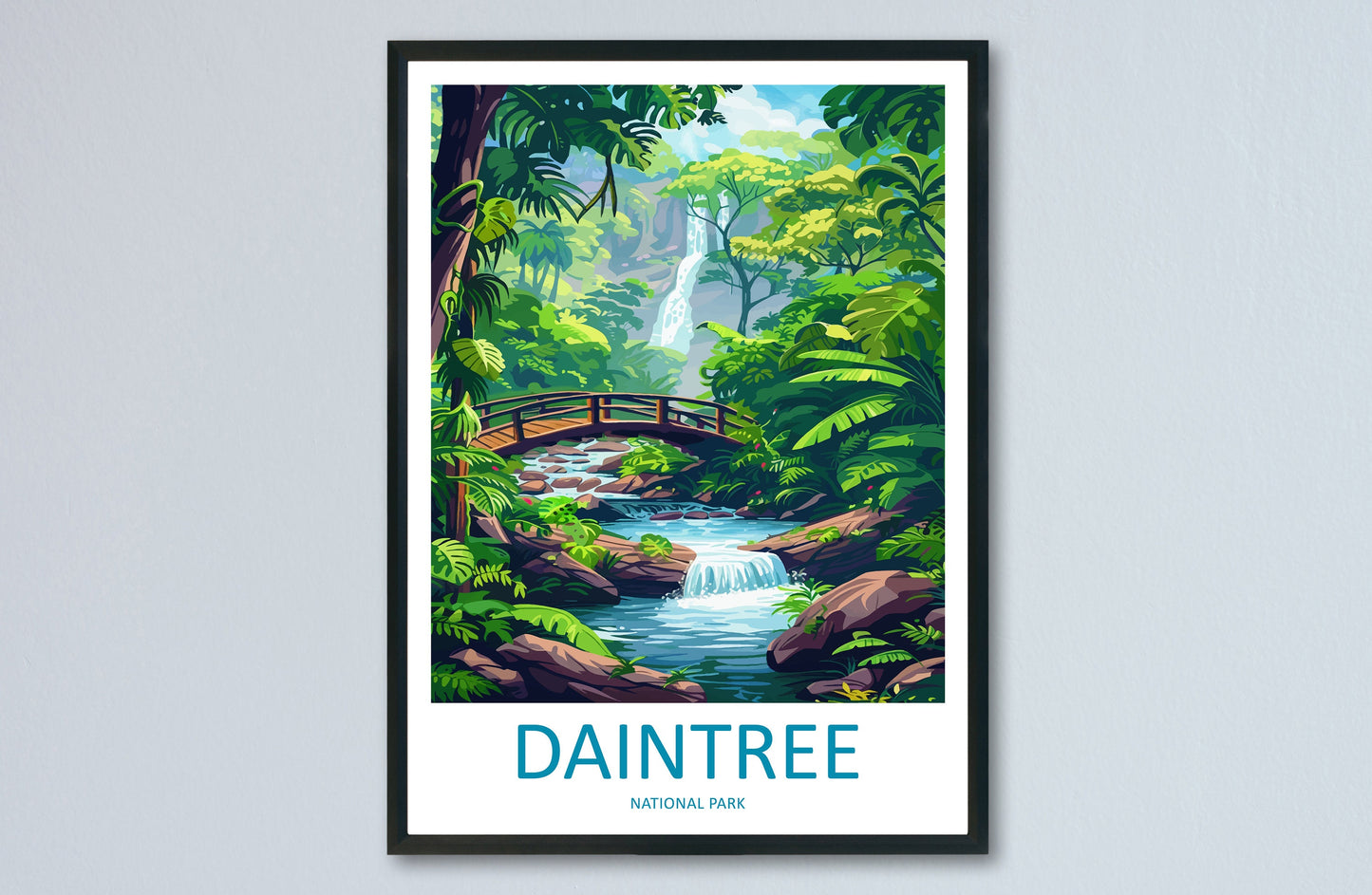 Daintree Travel Print Wall Art Daintree Wall Hanging Home Décor Daintree Gift Art Lovers Wall Art Australia Travel Print Daintree